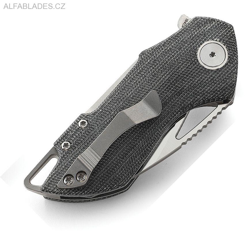BESTECH KNIVES Riverstone Satin/Black Micarta 