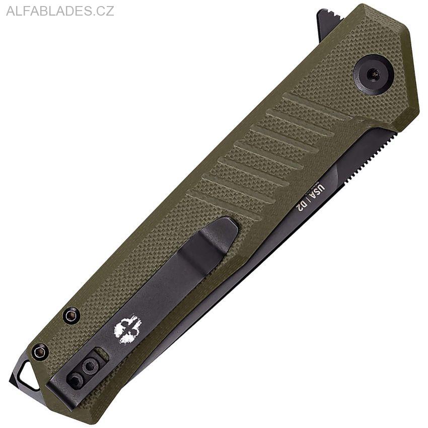 TEKTO KNIVES F1 Alpha Green G-10/Black Accents