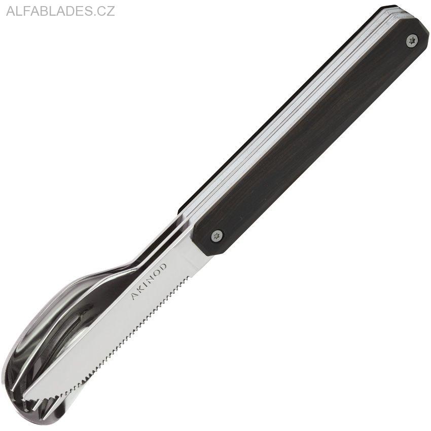 AKINOD 12H34 Magnetic Cutlery Set Ebony