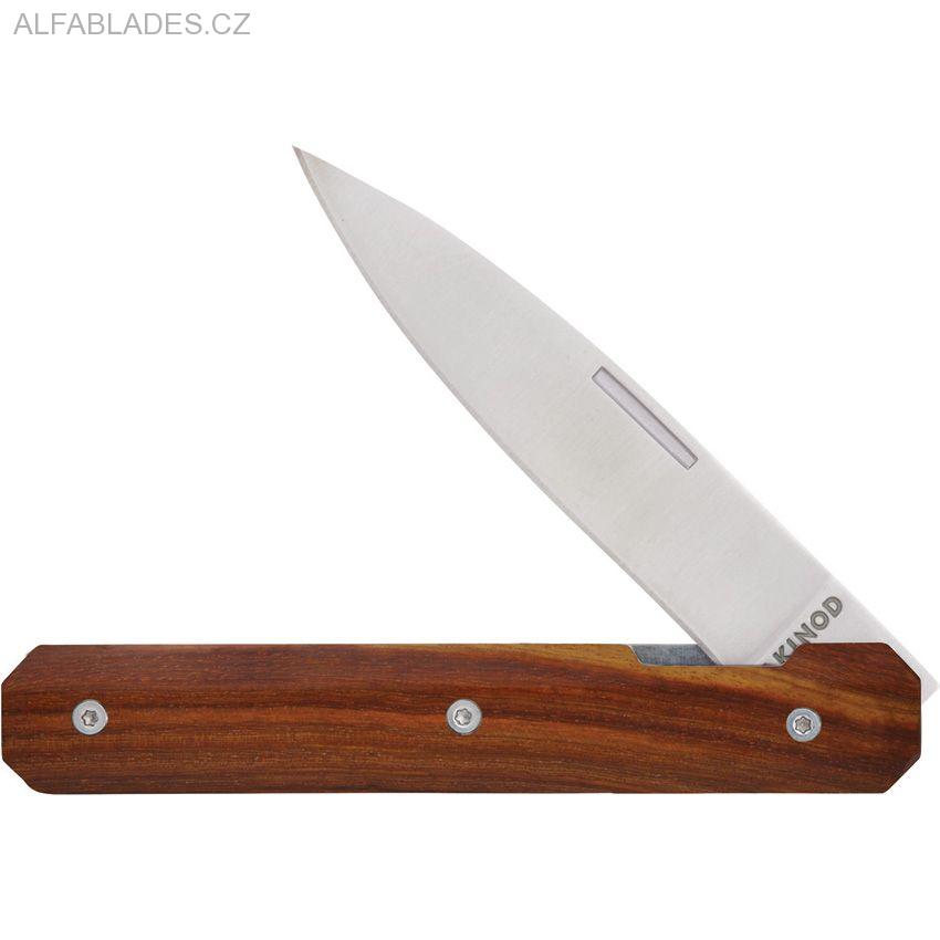 AKINOD 18H07 Paring Linerlock Ebony Coralwood