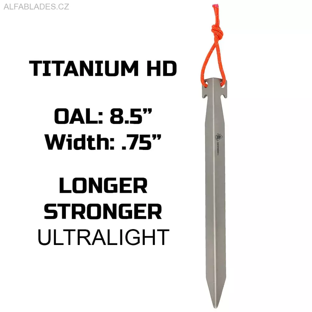 PATHFINDER Titanium HD Tent Stakes 8pc.