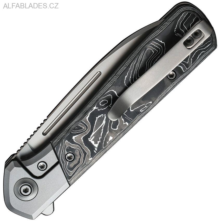 WE KNIFE 200503 Soothsayer Aluminium foil CF/Bead Blast