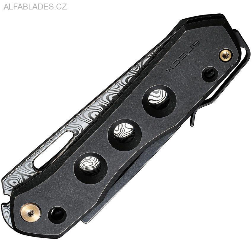 WE KNIFE 21031DS1 Vision R Superlock Black Ti/Damascus