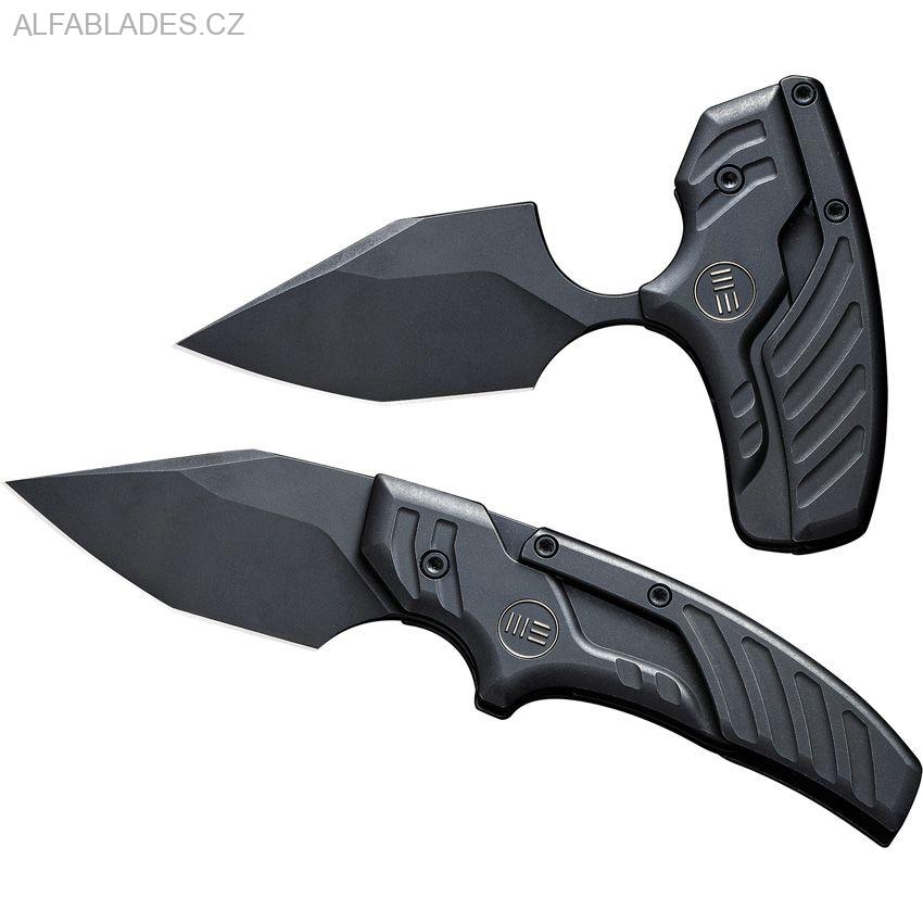 WE KNIFE 21036B1 Typhoeus Folding Push Dagger Black Ti/BW