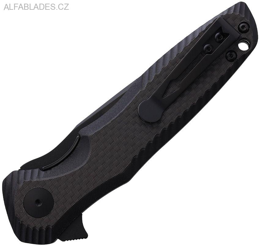SPARTAN BLADES Poros Black G-10/CF