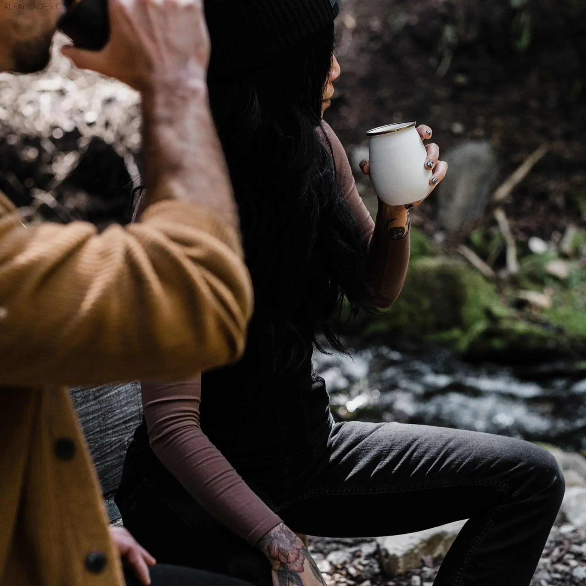 BAREBONES LIVING Enamel Tumbler Set 2ks. Eggshell