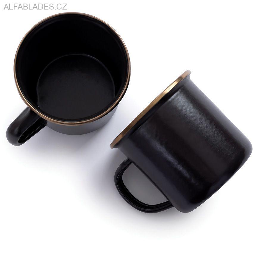 BAREBONES LIVING Enamel Cup Set 2ks. Charcoal