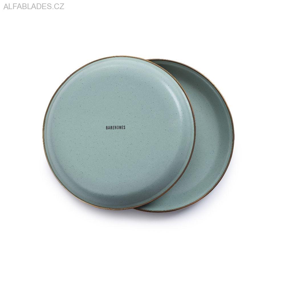 BAREBONES LIVING Enamel Deep Plate Set 2ks. Mint