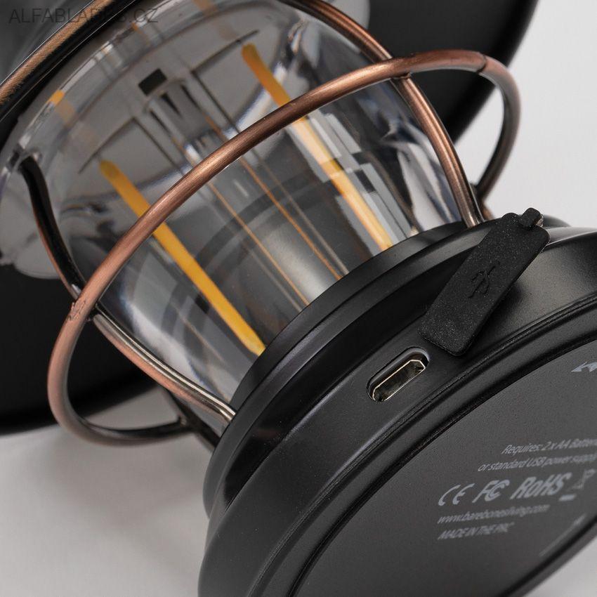 BAREBONES LIVING Edison Mini Lantern Antique Bronze