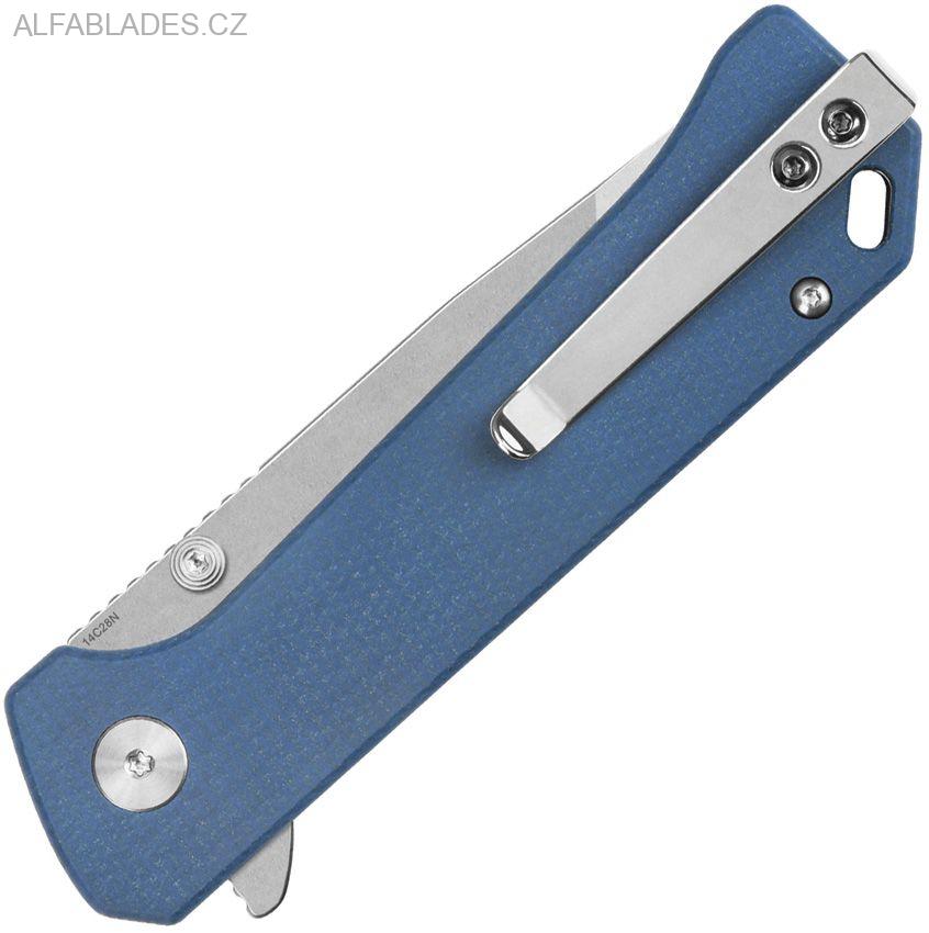 QSP Grebe Tanto Blue Micarta/SW