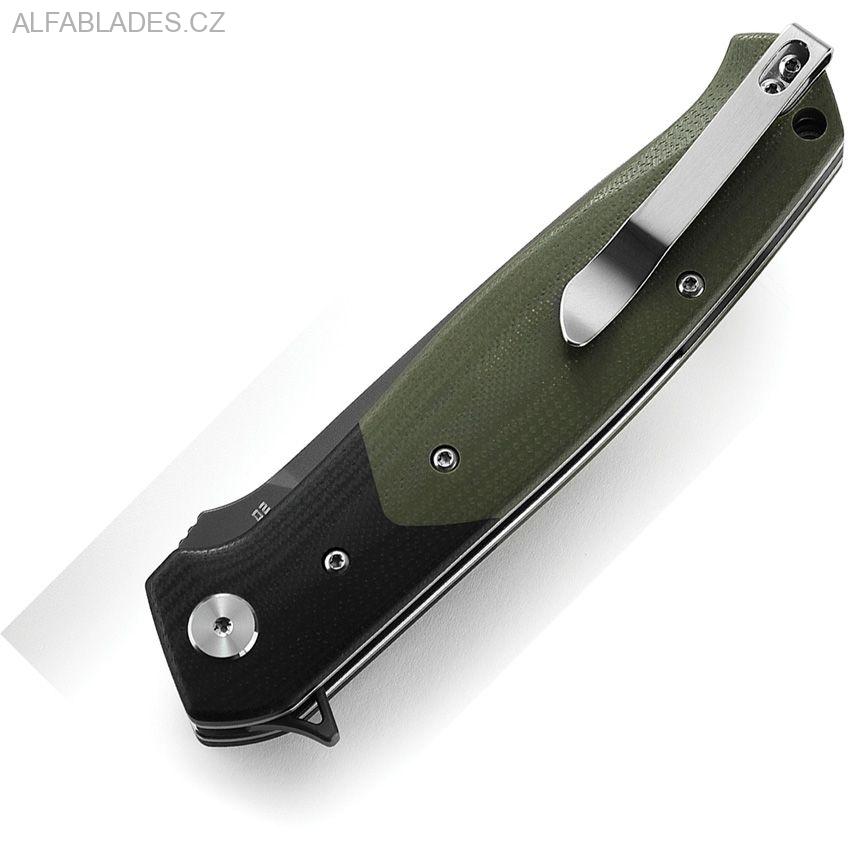BESTECH KNIVES Swordfish Gray Ti/Green