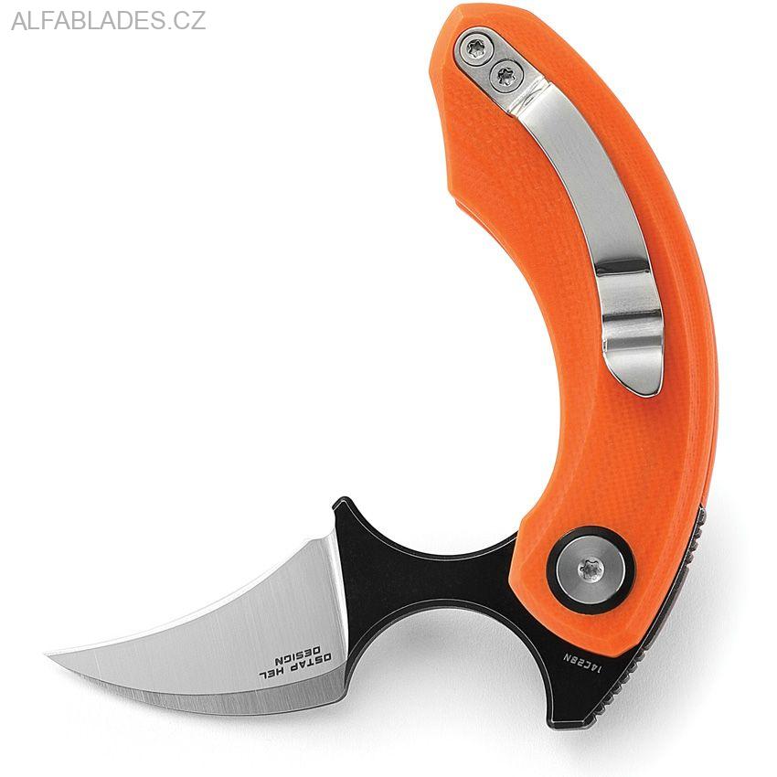 BESTECH KNIVES Strelit Orange G-10/TwoTone