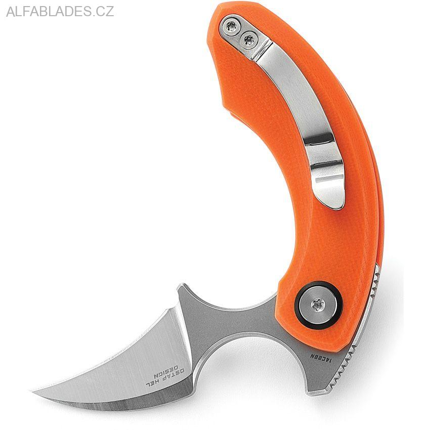 BESTECH KNIVES Strelit Orange G-10/Satin