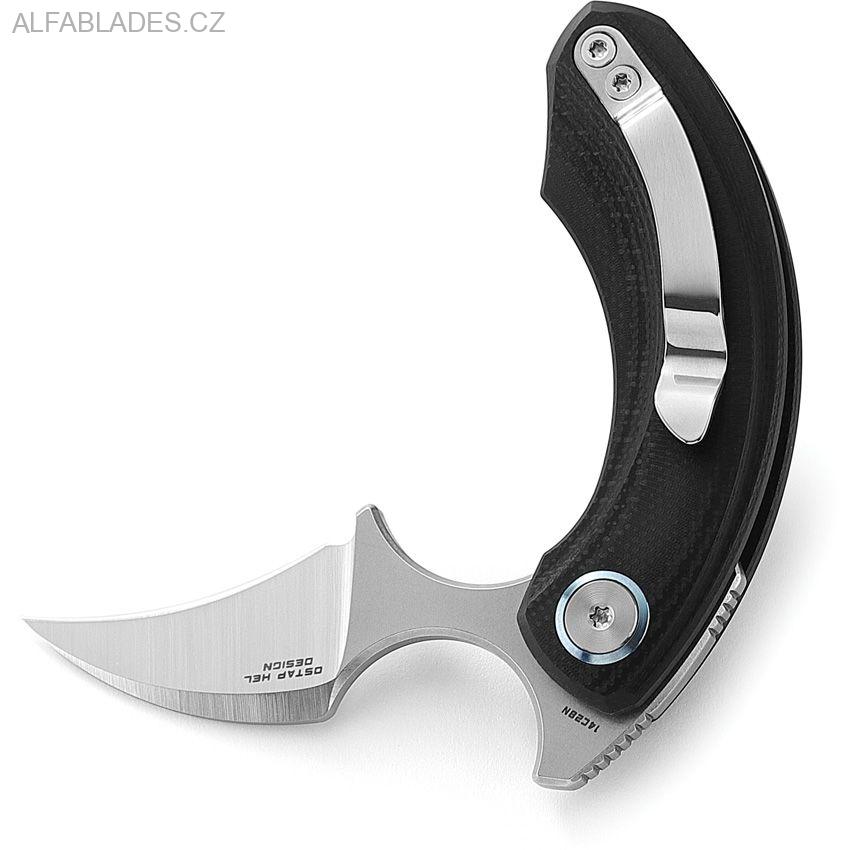 BESTECH KNIVES Strelit Black G-10/Satin