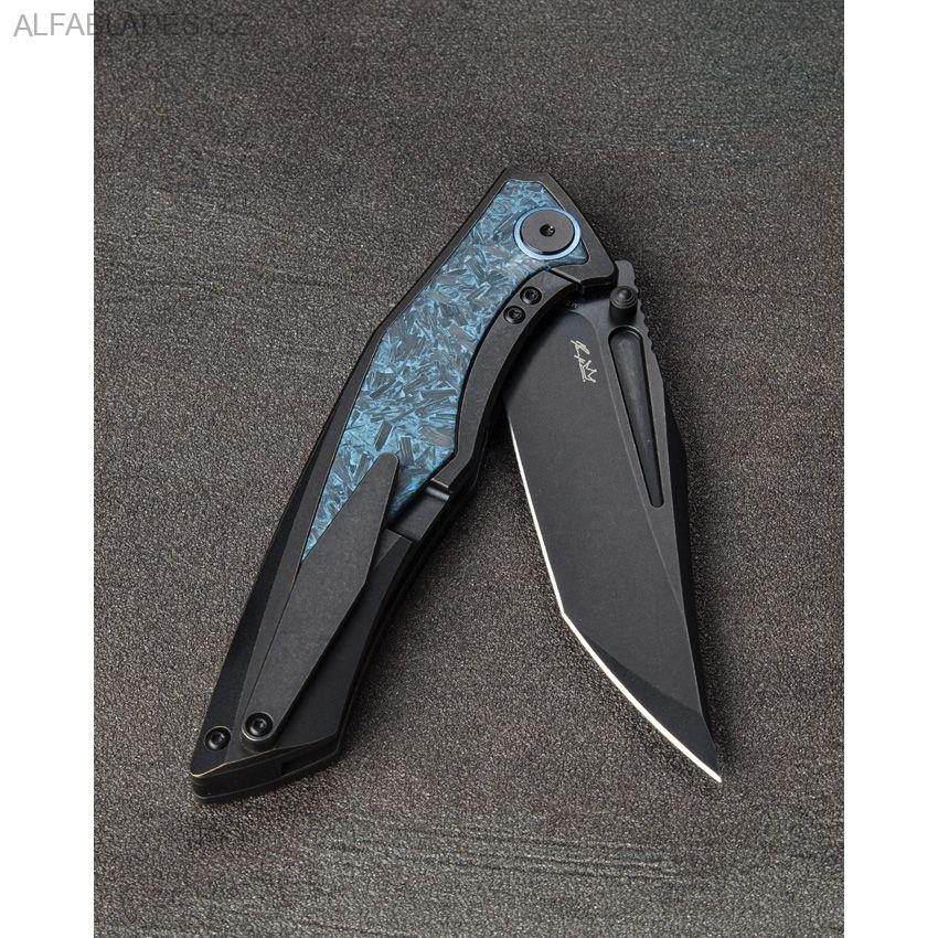 BESTECH KNIVES Togatta Blue CF/BW