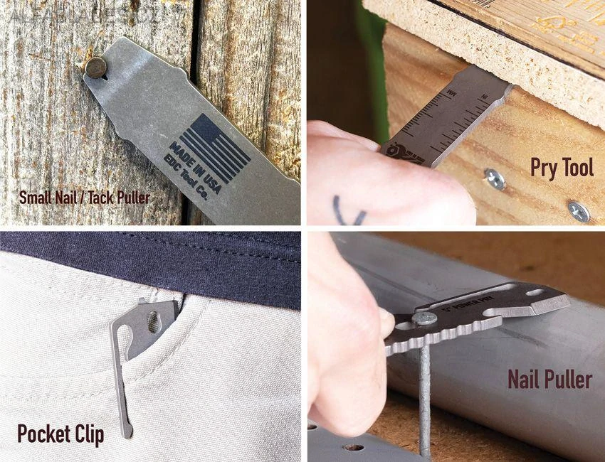 EDC TOOL CO. Pry Bar Multi Tool 5" DLC