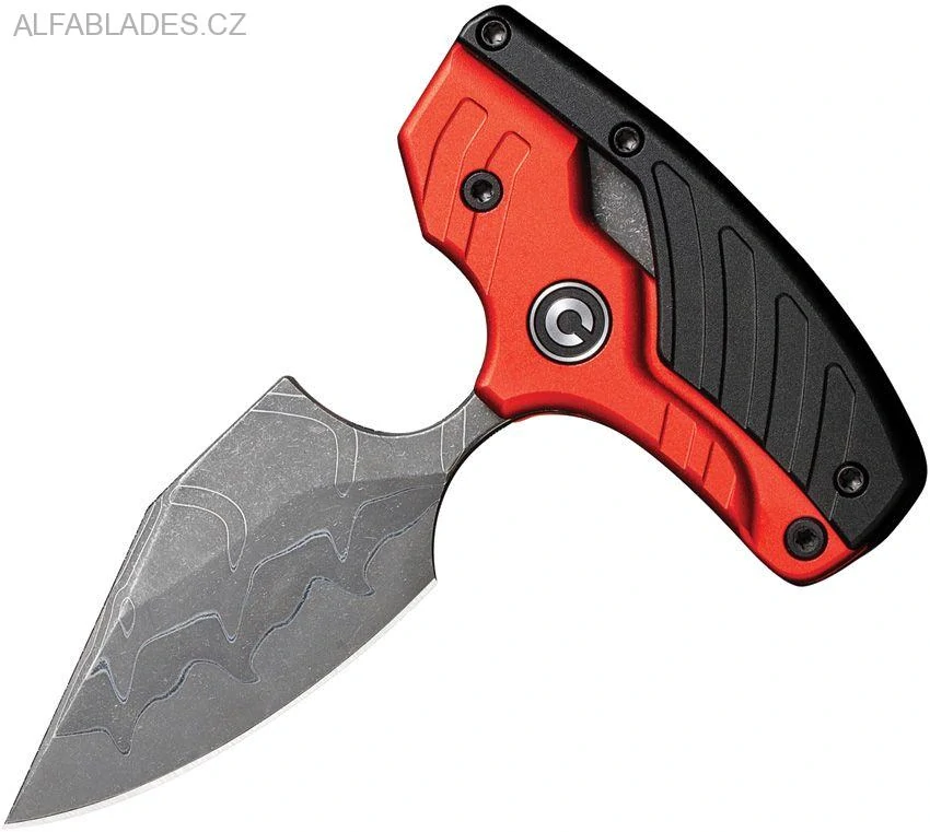 CIVIVI Typhoeus Adjustable Fixed Damascus/Black,Red Aluminium
