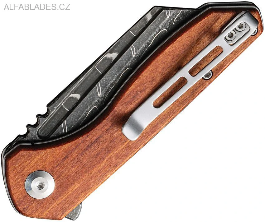 CIVIVI ExOne Damascus/Guibourtia wood