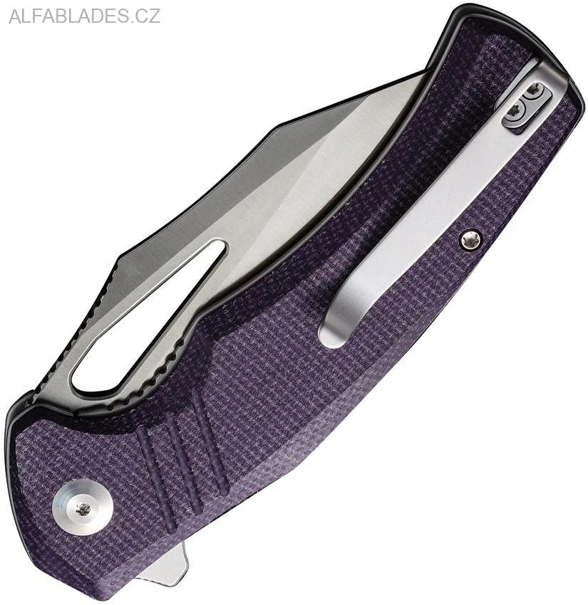CIVIVI BullTusk Satin/Purple Micarta