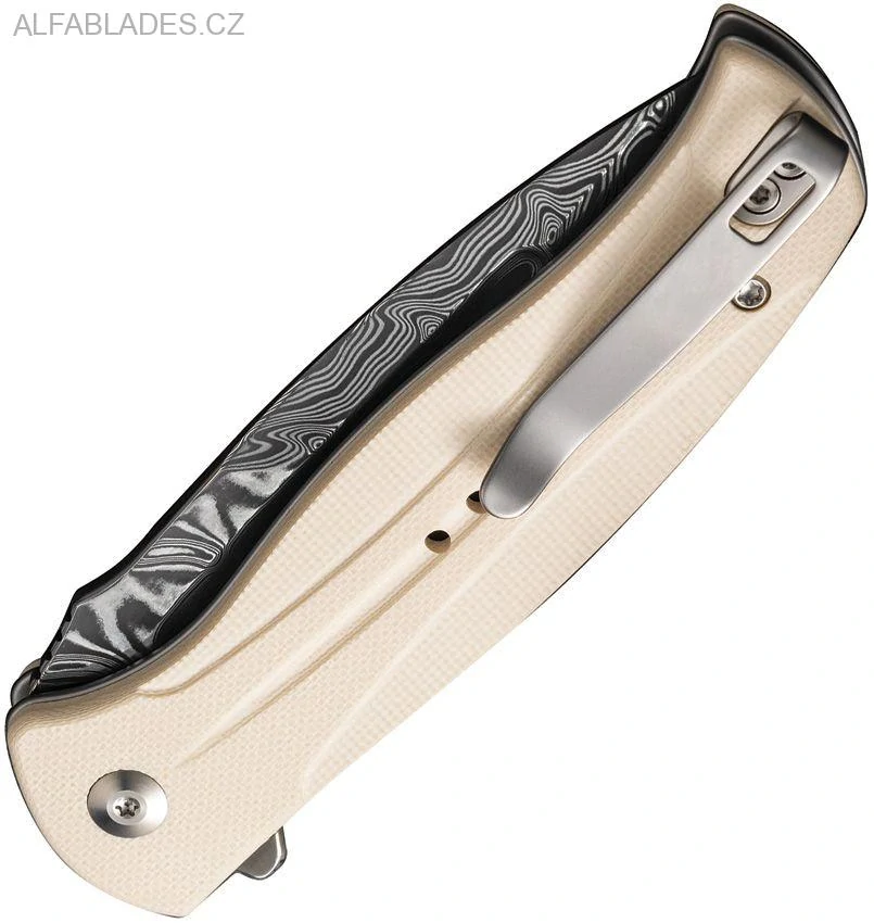 CIVIVI Incindie Damascus/Ivory G-10