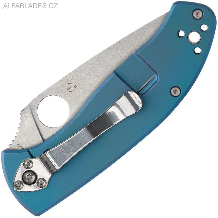 SPYDERCO Tenacious  R.I.L. Ti Blue/Satin
