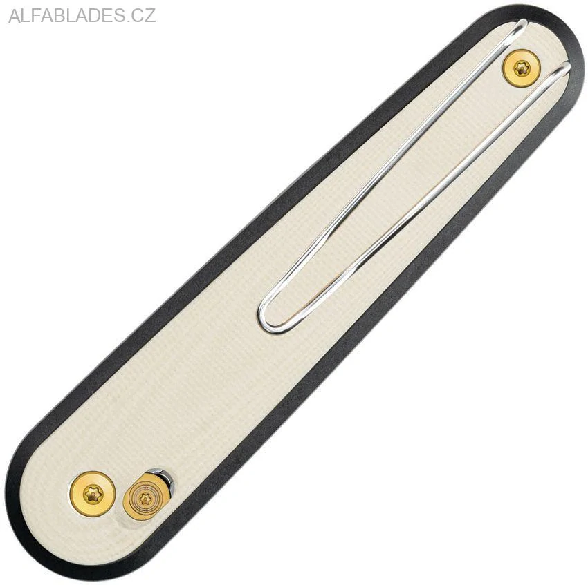 SRM KNIVES Twin 251MB AmbiLock Ivory G-10