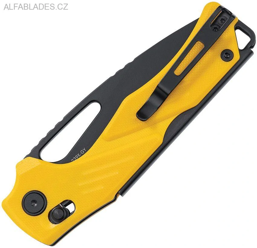 SRM KNIVES Mirage 239X Ambi Lock Yellow G-10