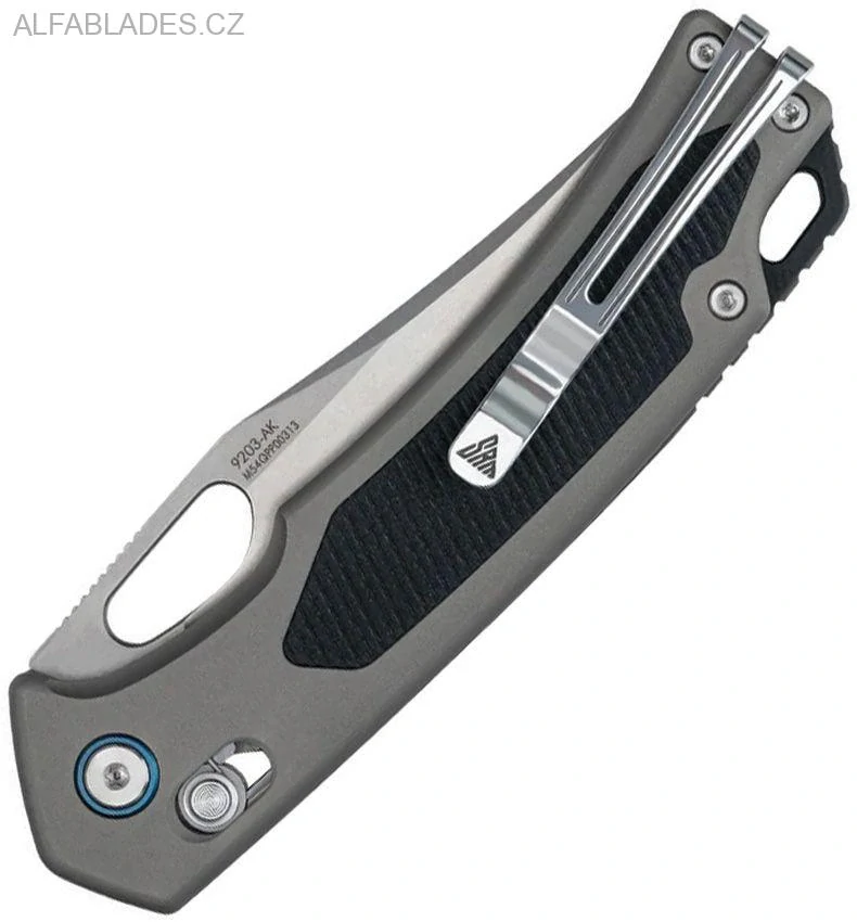 SRM KNIVES Retriver 9203AK Gray Aluminium/Laminated 140Cr