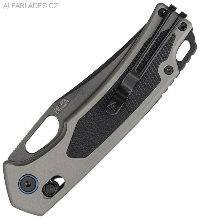SRM KNIVES Retriver 9203AK2 Gray Aluminium/Laminated 140Cr