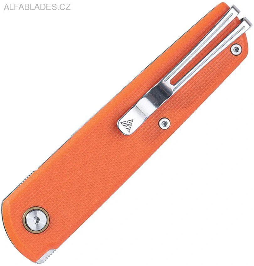 SRM KNIVES Qrick 408L-GX LinerLock Green/Orange G-10