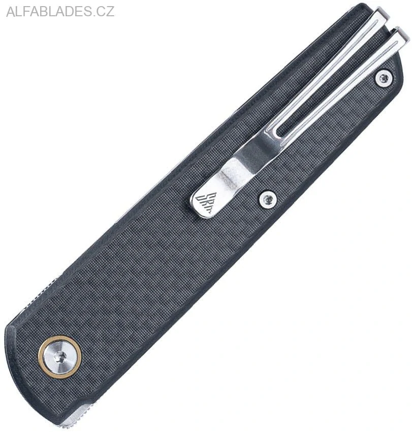 SRM KNIVES Qrick 408L-KB LinerLock Black G-10/CF