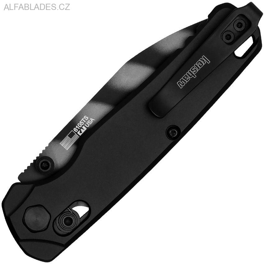 KERSHAW Bel Air Black Aluminium/Tiger Striped
