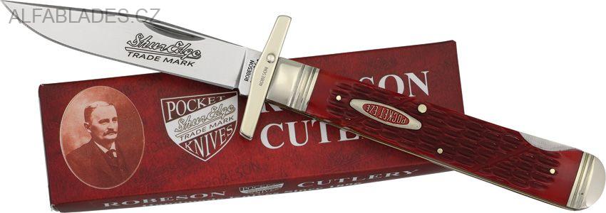 ROBESON CUTLERY Swing Guard Red Bone