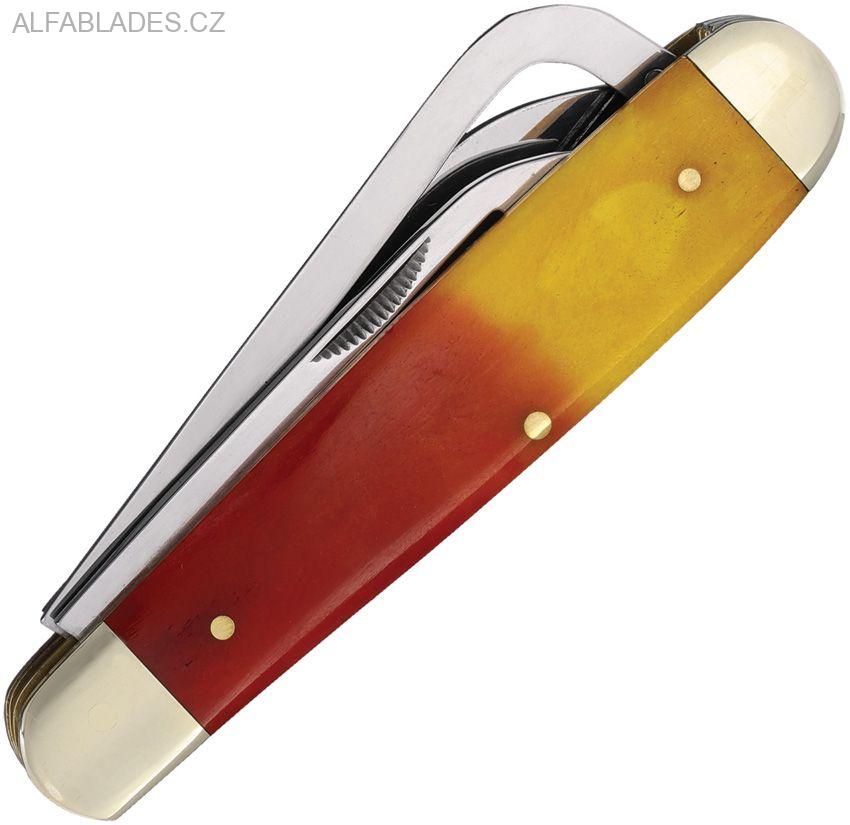 ROBESON CUTLERY Gamecock Red/Yellow Bone