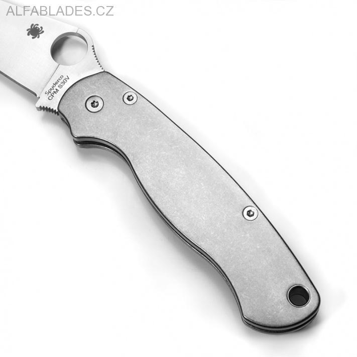 FLYTANIUM Spyderco Paramilitary 2 Scales Titanium