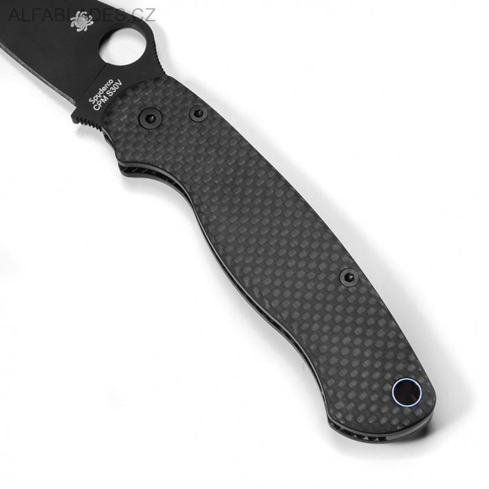 FLYTANIUM Spyderco Paramilitary 2 Scales Carbon Fiber