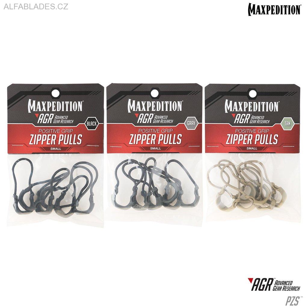 MAXPEDITION AGR Zipper Pulls Small Black (6 ks.)