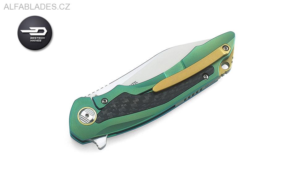 BESTECH KNIVES BT1801B Pterodactyl Green