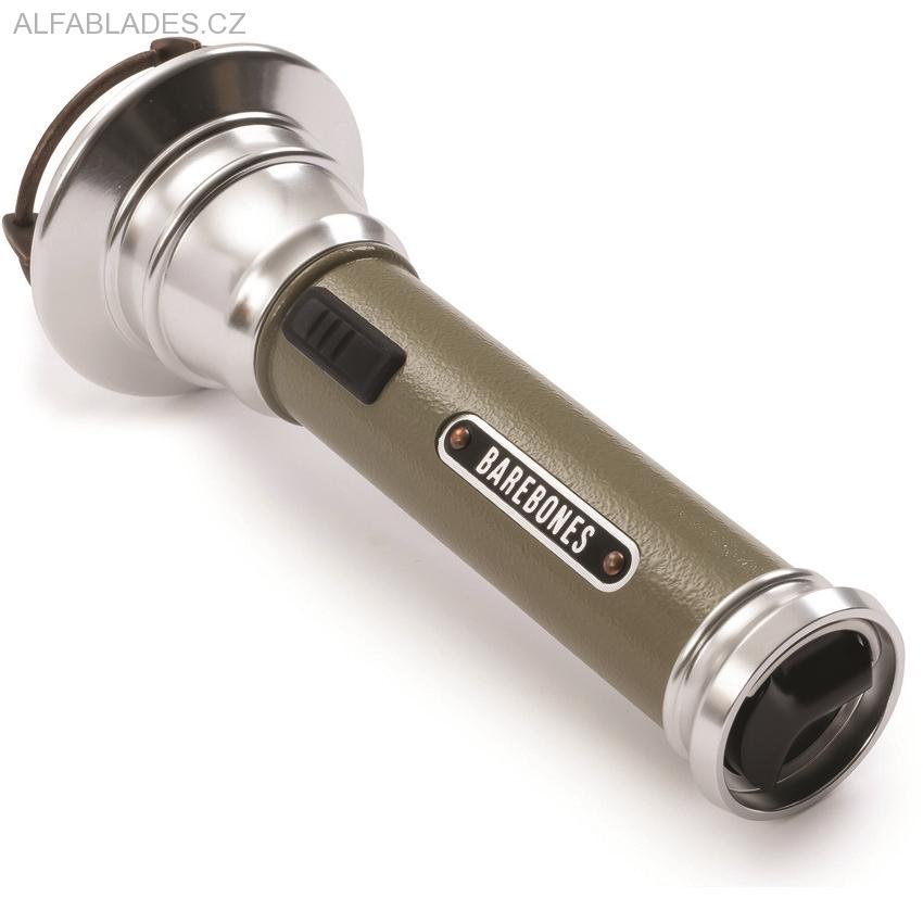 BAREBONES LIVING Vintage Flashlight OD Green