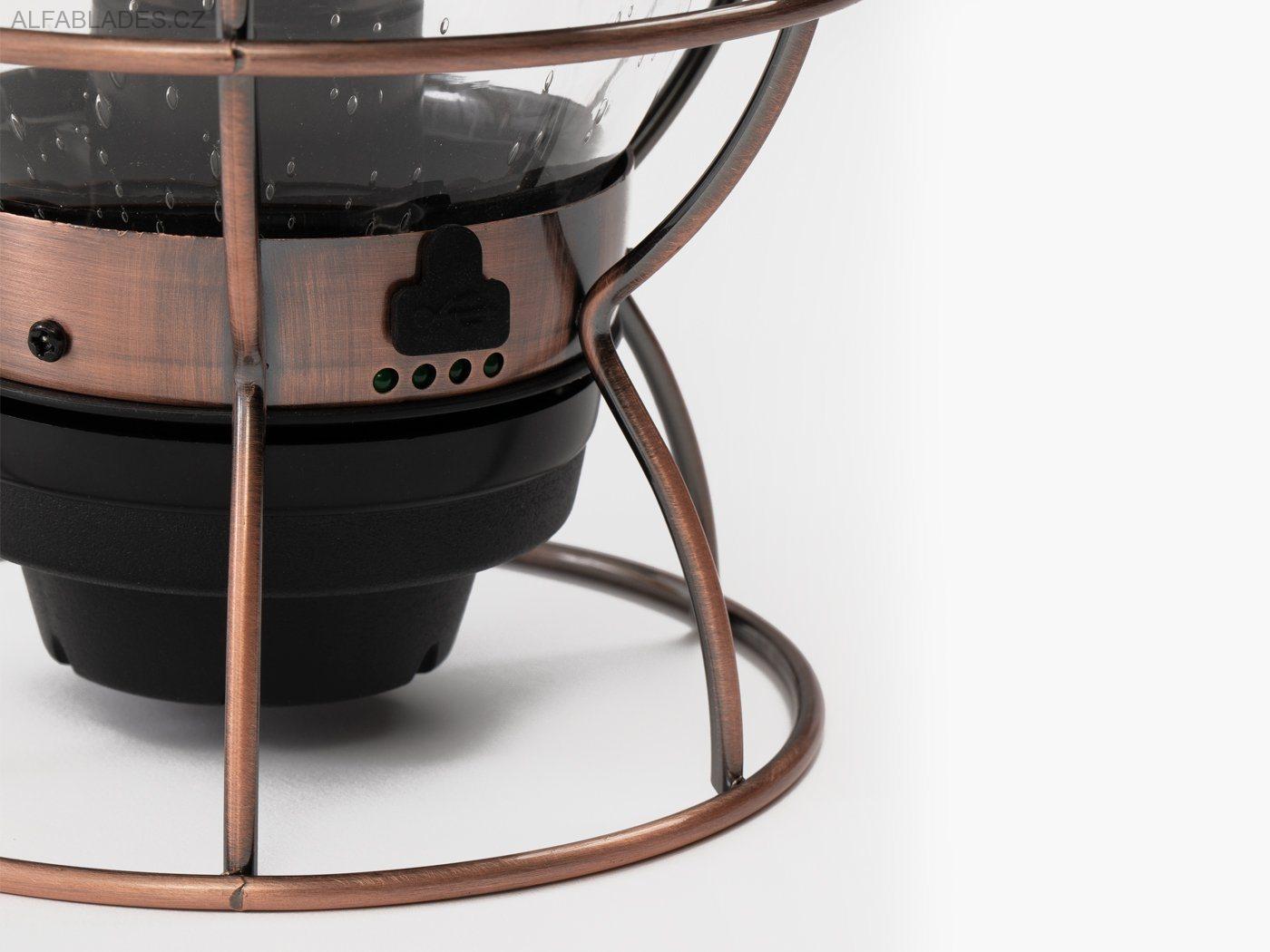 BAREBONES LIVING Railroad Lantern Antique Bronze