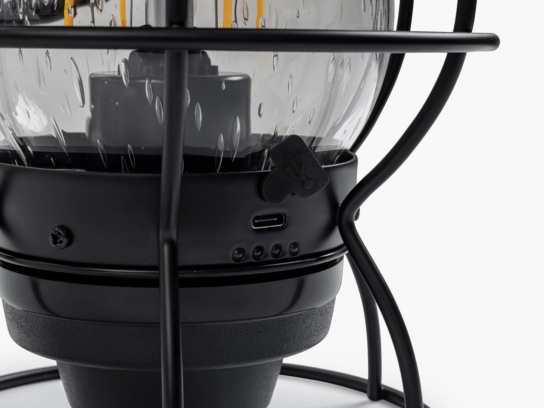 BAREBONES LIVING Railroad Lantern Slate Gray