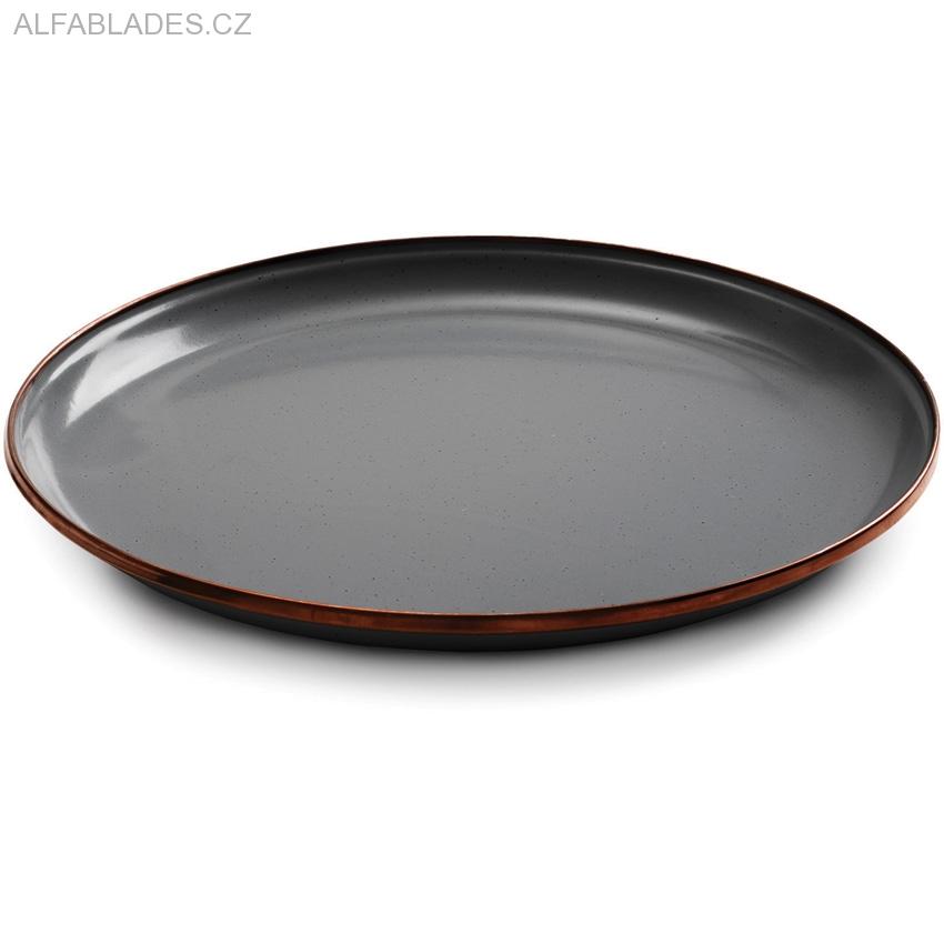 BAREBONES LIVING Enamel Deep Plate Set 2ks. Slate Gray