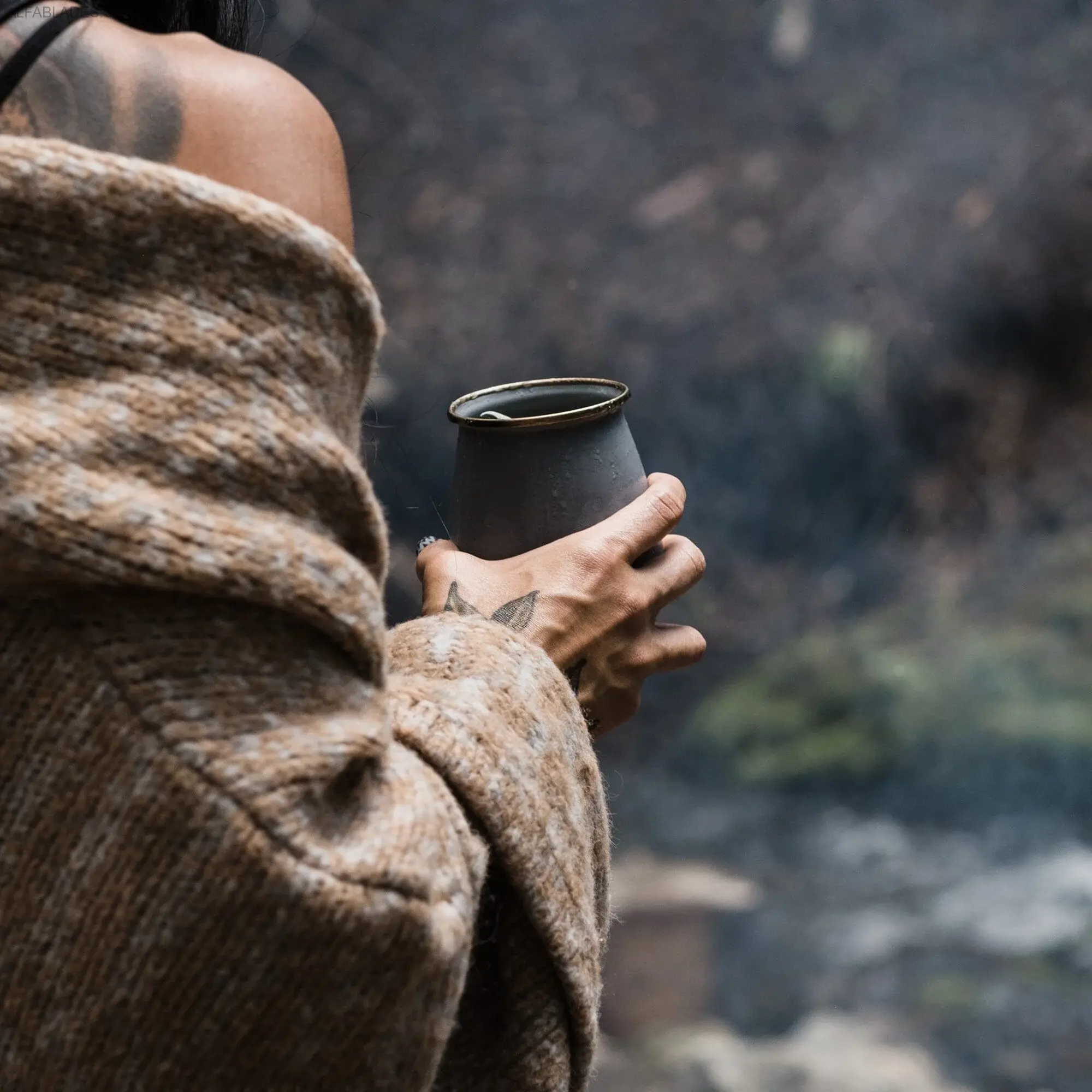 BAREBONES LIVING Enamel Tumbler Set 2ks. Slate Gray