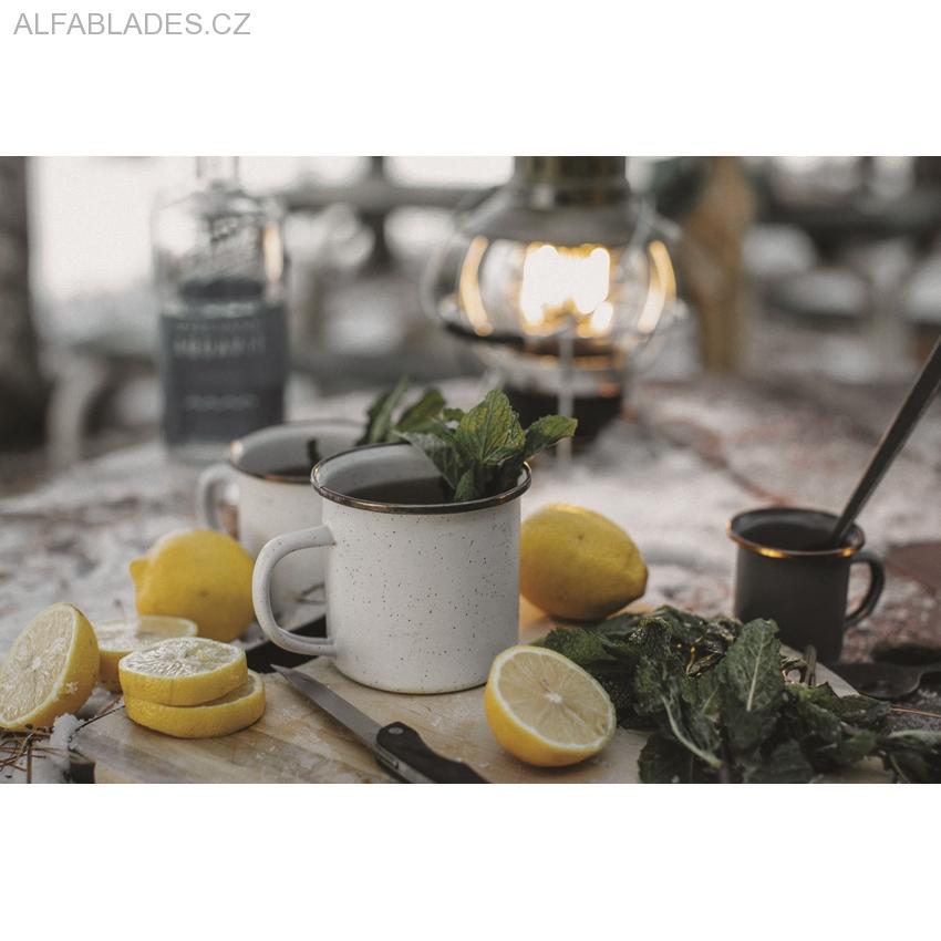 BAREBONES LIVING Enamel Cup Set 2ks. Eggshell