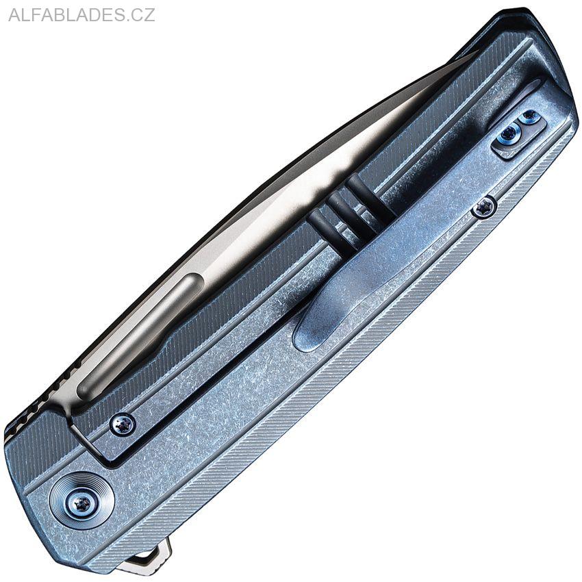 WE KNIFE 21021B-3 Speedster Bead Blast/Blue