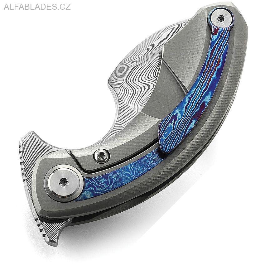 BESTECH KNIVES Strelit Damascus/Timascus