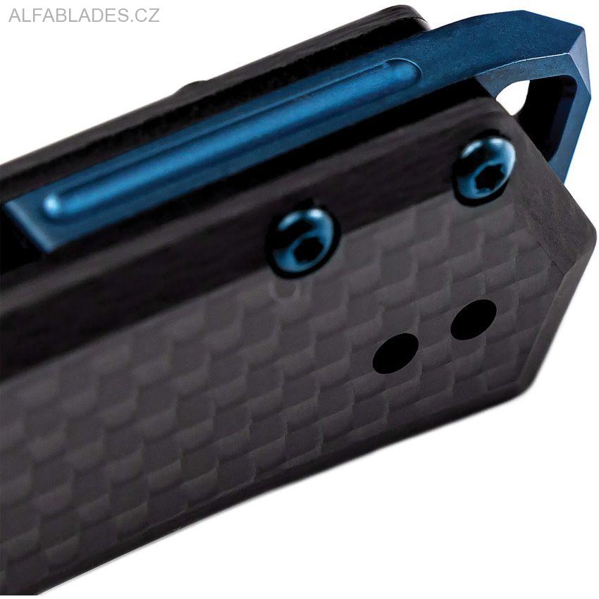 TEKTO KNIVES F1 Alpha Carbon Fiber/Blue Accents