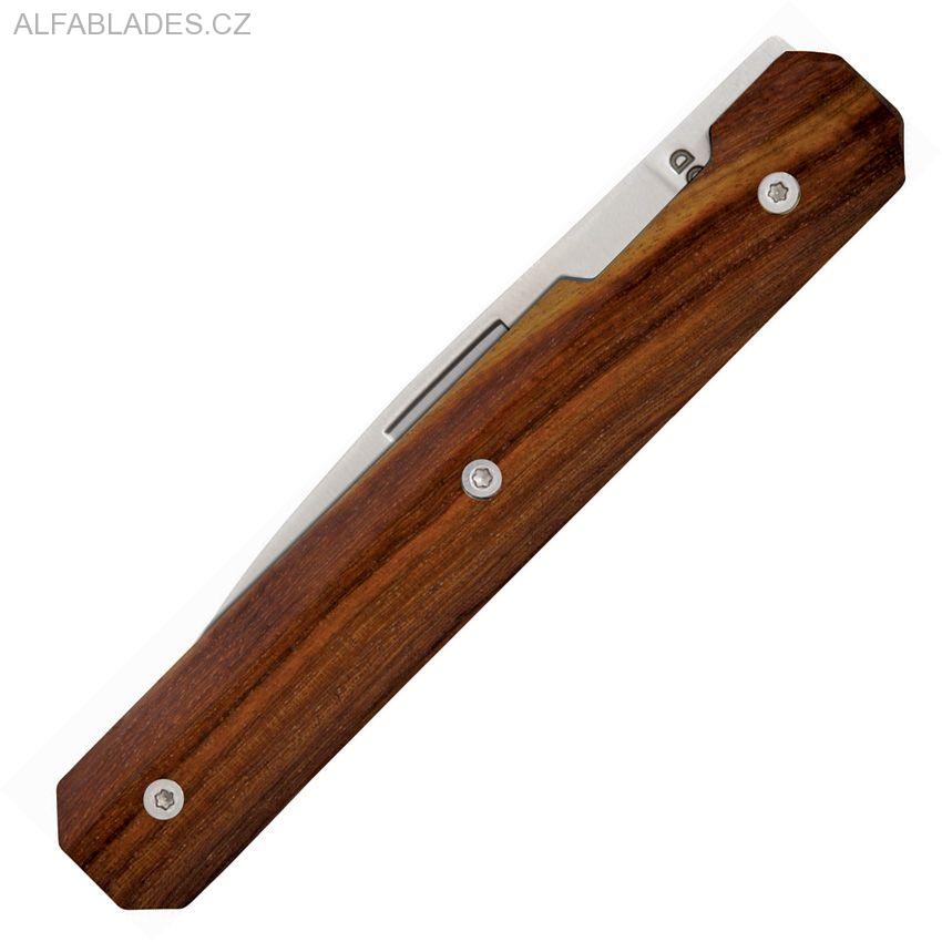 AKINOD 18H07 Paring Linerlock Ebony Coralwood