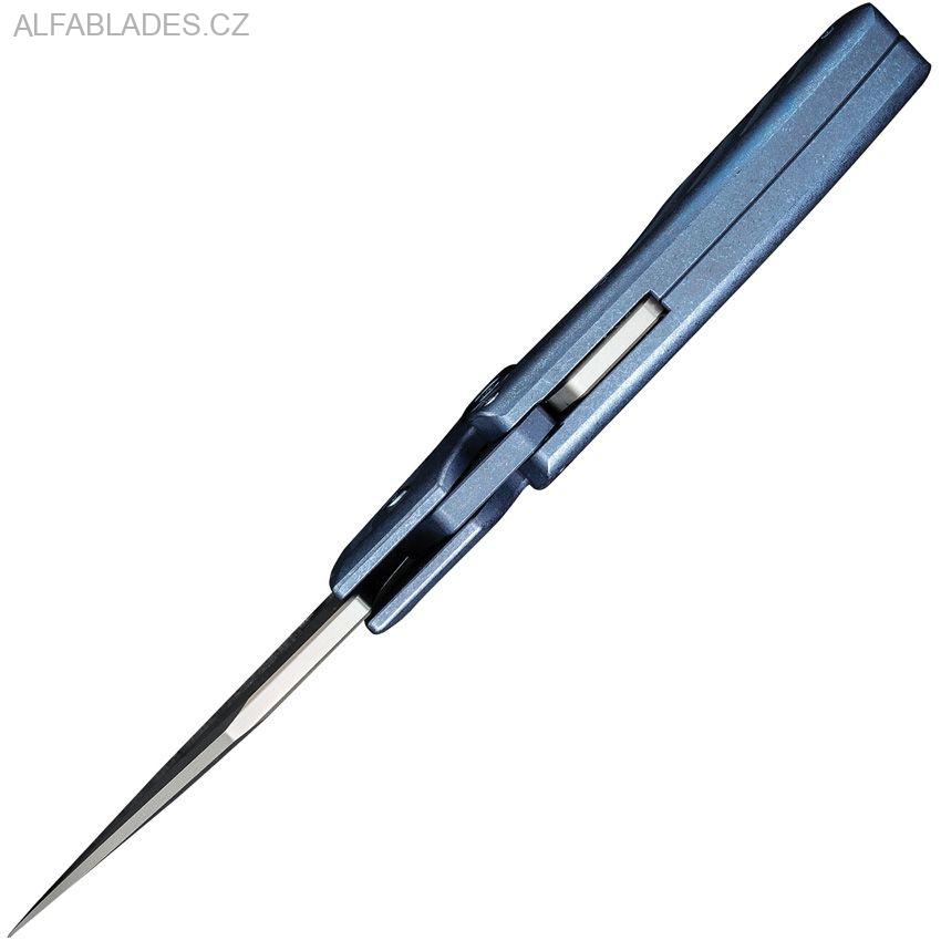 WE KNIFE 21036B3 Typhoeus Folding Push Dagger Blue Ti/SW