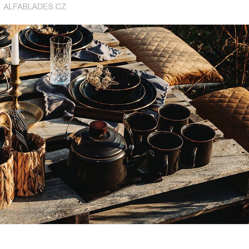 BAREBONES LIVING Enamel Cup Set 2ks. Charcoal